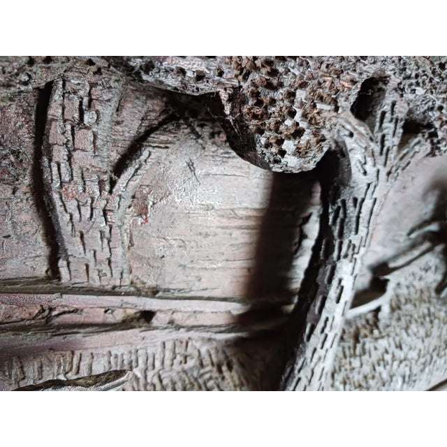 American Vintage Equestrian Horse Jumping Steeplechase Hand Carved Wooden Wall Plaque Dated 1930 For Sale - Image 3 of 9