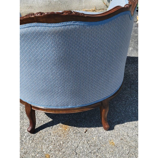 1930 Italian Club Living Room Chair Beachwood For Sale - Image 11 of 17