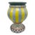 Italian McKenzie Childs Style Vase For Sale