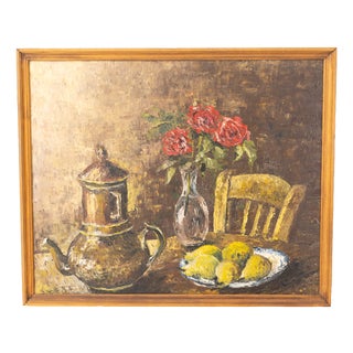 Still Life, 1920s-1940s, Oil on Canvas For Sale
