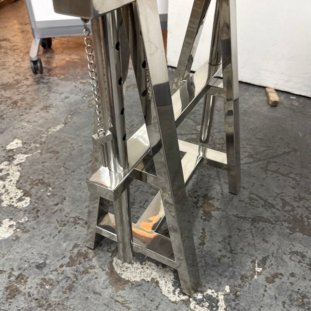 Metal Z Gallerie Flight Desk For Sale - Image 7 of 12