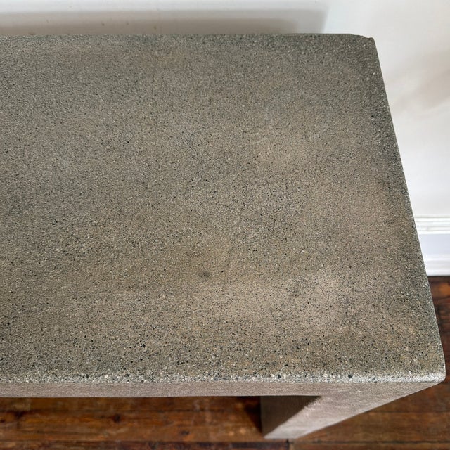 Cb2 Concrete Parsons Waterfall Console For Sale - Image 9 of 12