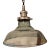 Restoration Hardware 20th C. Factory Filament Smoke Glass Short Funnel Pendant For Sale