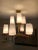 2020s Brass Chandelier With Glass Shades For Sale - Image 5 of 8