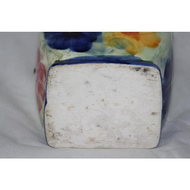 Flower Decor Ceramic Salt Box, 1950s For Sale - Image 12 of 18