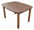 Mid-Century Modern Walnut-Look Laminate Dining Table For Sale