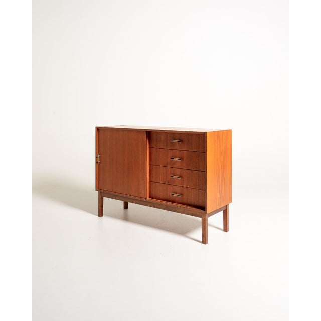 Vintage Scandinavian Teak Sideboard, 1950s For Sale - Image 4 of 11