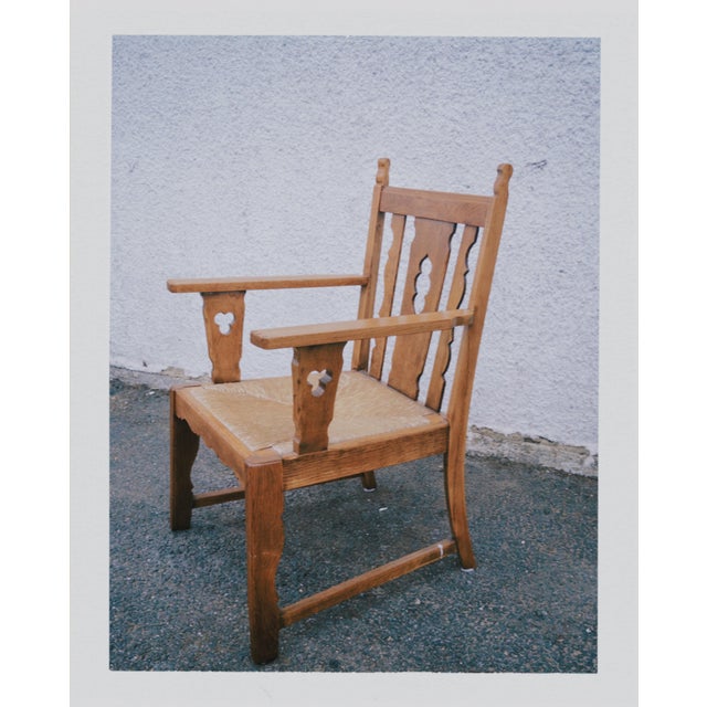 Arts and Crafts Oak Lounge Chair, 1890s For Sale - Image 3 of 7