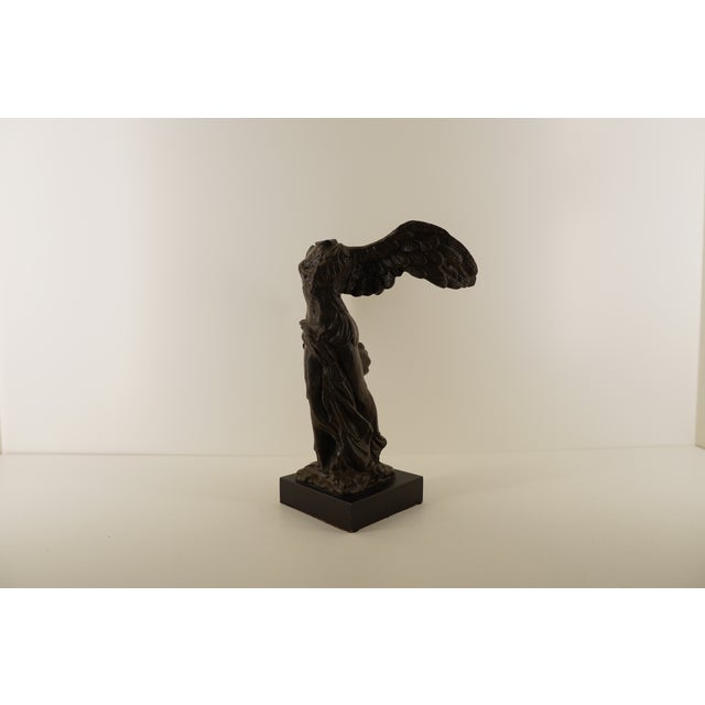 Vintage Bronze Winged Victory of Samothrace Sculpture For Sale - Image 11 of 12