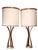 Mid 20th Century Pr. Sculptural Mid Century Table Lamps With Original Shades C 1950/60's For Sale - Image 5 of 14