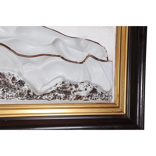 Off-white Mid 20th Century Plaster Relief Nude Study Poss. By Bill Mack For Sale - Image 8 of 17