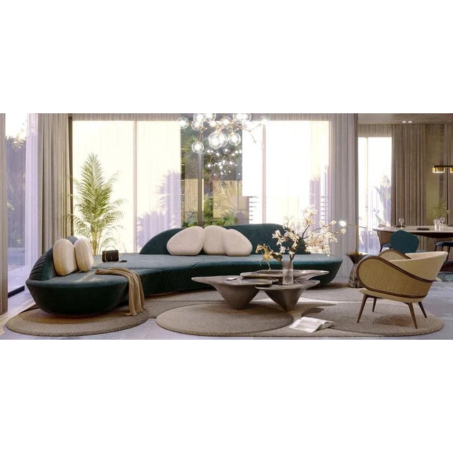 Black Pamukkale Coffee Table by Alma De Luce For Sale - Image 8 of 10