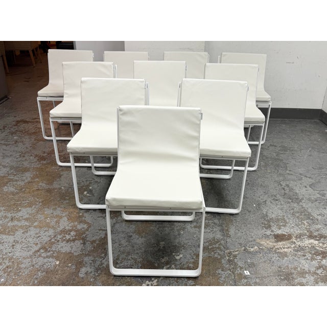 Design Plus Gallery presents a Set of Ten FLAT In/Outdoor Dining Chairs from Designed by Mario Ruiz for Gandia Blasco....
