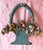 Victorian Carved Painted Wooden Basket & Flowers For Sale - Image 15 of 17