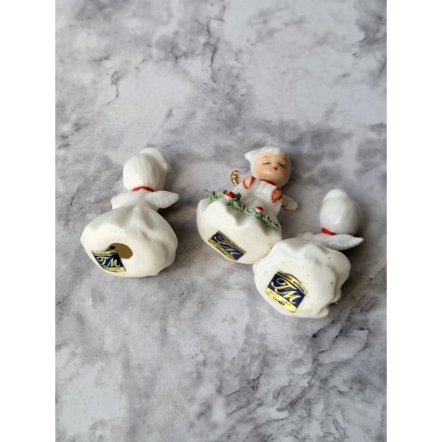 White Vintage Napco Miniature Angels Bone China For Sale - Image 8 of 13