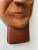 Vintage Hand-Carved Male Bust Wall Hanging, Circa Mid 20th-Century For Sale - Image 10 of 13