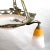 Art Deco Orange and White Pendant Light attributed to Schneider, 1930s For Sale - Image 11 of 12