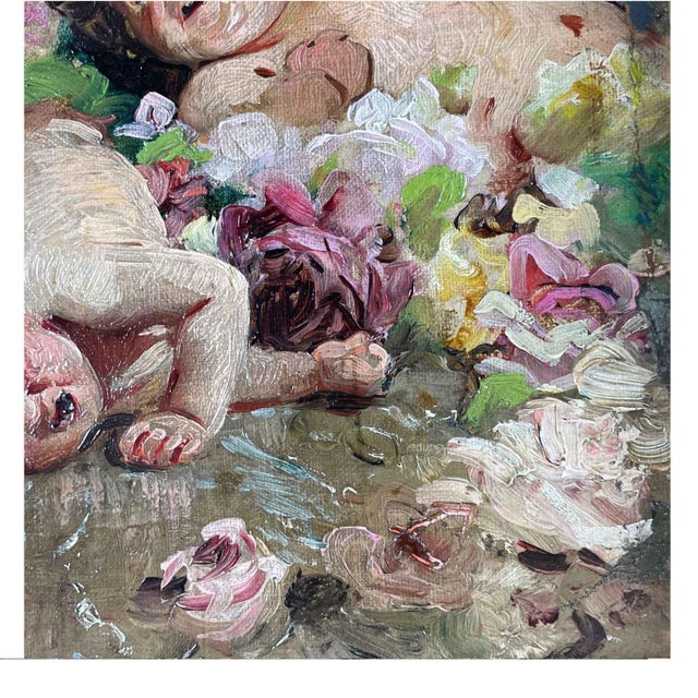 Ernesto Fontana, When Two Fight, the Third Reaps the Benefits, 1893, Oil on Canvas, Framed For Sale - Image 3 of 12