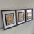 Abstract Set of 3 Original Abstract Acrylic Paintings Matted and Framed For Sale - Image 3 of 6