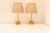 Mid-Century Modern Mid-Century Modern Italian Onyx and Brass Table Lamps, Set of 2 For Sale - Image 3 of 17