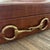 English Brass Horsebit & Crocco Embossed Box For Sale - Image 3 of 7