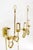Pair of decorative trumpet shape wall sconces.