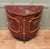Very Decorative Red Chinoiserie Demi Lune Vestibule Cabinet This is a Splendid Hand Painted Chinoiserie Hall Cabinet it...
