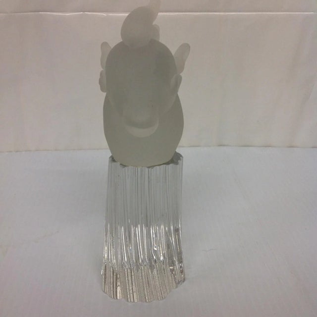 Mid-Century Modern Seguso Horse Sculpture on Glass Base For Sale - Image 3 of 6