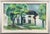Original Swedish Oil on Canvas – “The White House” by Harry Wichmann – Signed – Vintage & Framed – 69 × 47 cm (27.2" ×...