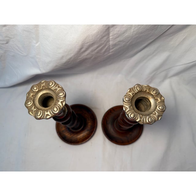 Antique, English, Barley Twist Candlesticks Circa 1890 For Sale - Image 4 of 7