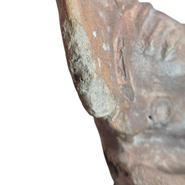 Beige Large Pre-Columbian Jama-Coaque Seated Female Figure, 100 BCE-500 CE For Sale - Image 8 of 17