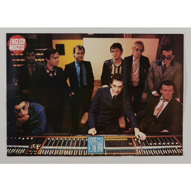 1980s Elvis Costello & the Attractions Promotional Poster For Sale - Image 10 of 10