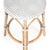 Tobias 24 in. Seat Height Round Rattan Backless Counter Stool, White/Gray Dot / Natural Rattan Frame For Sale In Chicago - Image 6 of 8