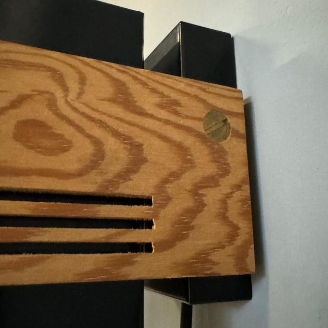 Cubism Wall Lamps attributed to Claus Bolby for Cebo Industri, 1970, Set of 2 For Sale - Image 4 of 15