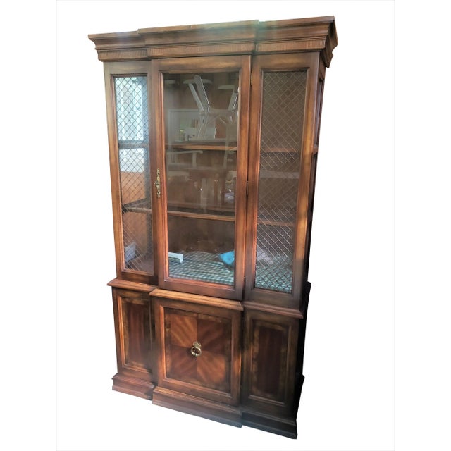 Late 20th Century Solid Wood Dining Room China Hutch For Sale - Image 13 of 13
