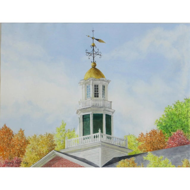 Realism Barbara Ernst Prey Watercolor Painting, Griffin Hall, Williams College For Sale - Image 3 of 12