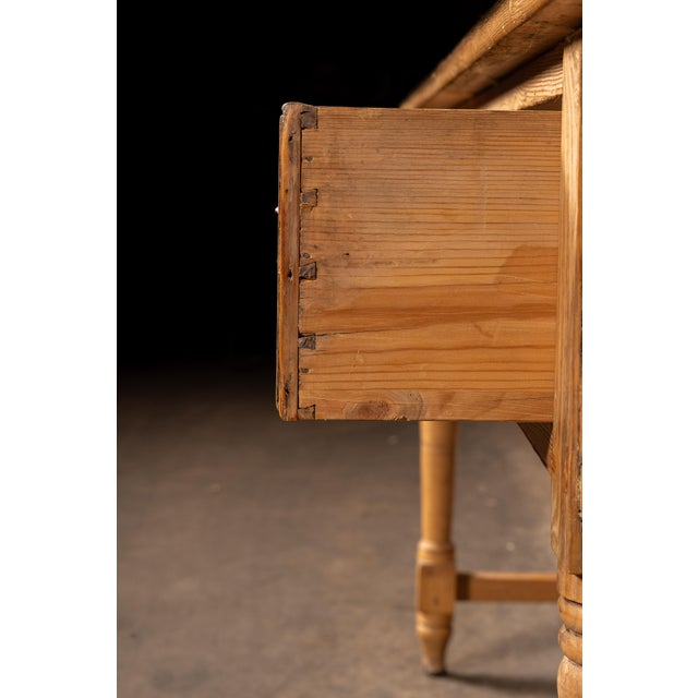 19th Century English Pine Farmhouse Dresser With Open Plate Rack For Sale - Image 12 of 16
