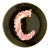 1980's Erte Alphabet Letter "C" Bone China Plate For Sale