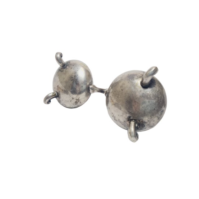 Metal Eclectic Silver Salt and Pepper Holder, Germany, 1890s For Sale - Image 7 of 14