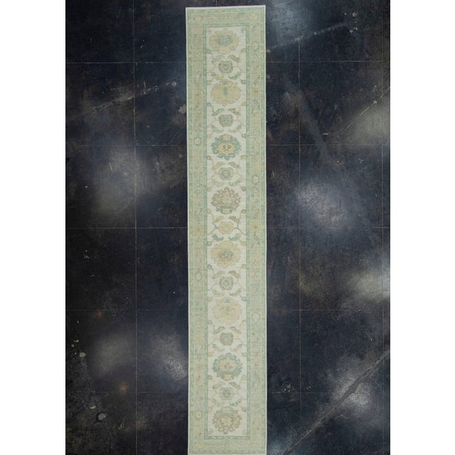 Brown Turkish Oushak Runner Rug 2'10" x 16'3" #17431 For Sale - Image 8 of 8