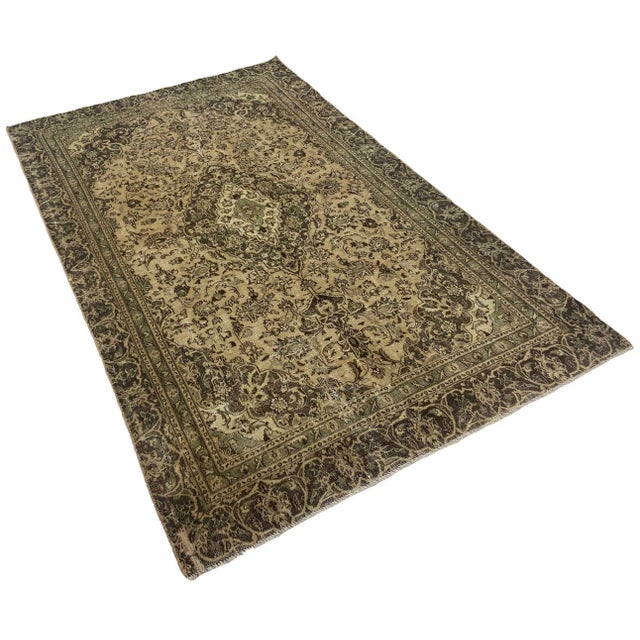 Vintage Middle Eastern Hand-Knotted Rug For Sale - Image 3 of 6