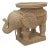 Woven Rattan Elephant Accent Table For Sale