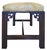 Early 20th Century Vintage Chinese Chippendale-Style Upholstered Bench For Sale - Image 5 of 9