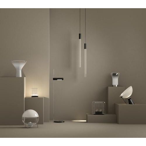 Black Plexi Lamps by Angelo Mangiarotti for Karakter, Set of 6 For Sale - Image 6 of 11