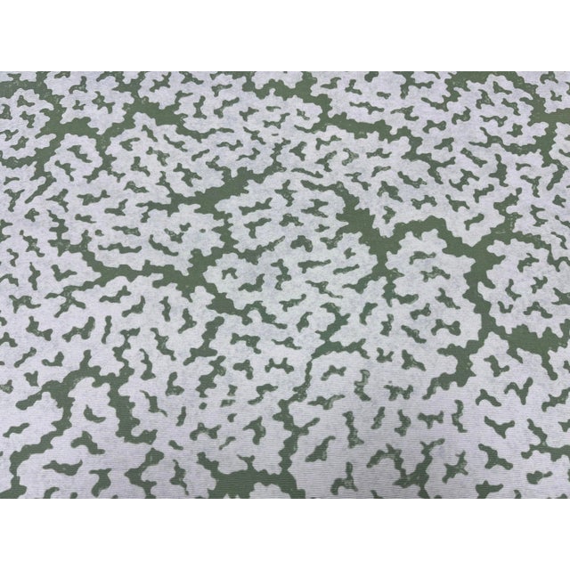 Thibaut Remnant Thibaut Maldives Blue and Green Upholstery Fabric For Sale - Image 4 of 4