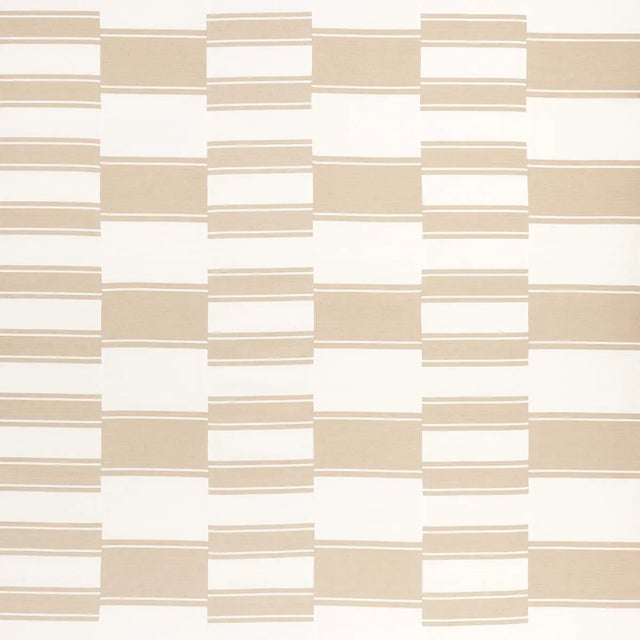 Sample - Schumacher Nomad Fabric in Birch For Sale In Charlotte - Image 6 of 6