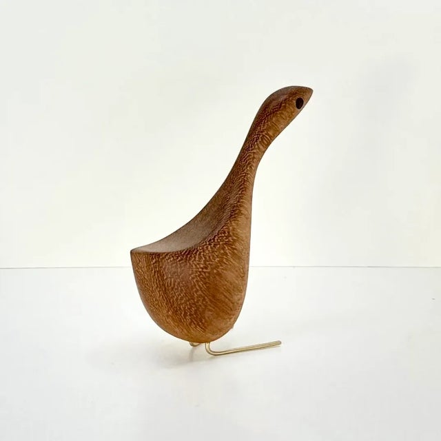 Mid Century Modern/ Danish Jacob Hermann Style Teak Goose Figurine For Sale In Little Rock - Image 6 of 9