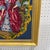 1970s Vintage Needle Point Painting “lady in Red” Framed For Sale - Image 5 of 8