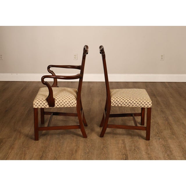Kittinger Kittinger Colonial Williamsburg Adaptation Set Of Eight Mahogany Dining Chairs For Sale - Image 4 of 18