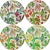 Contemporary Nicolette Mayer Plumeria Coasters, Set of 4 For Sale - Image 3 of 3